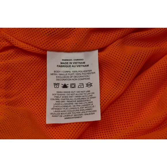 NEW Nike Running Shorts XXL Orange Standard Fit Above Knee Length Basketball - Picture 6 of 8